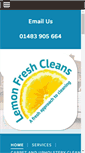 Mobile Screenshot of lemonfreshcleans.co.uk